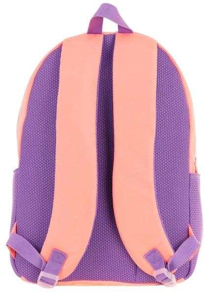 Kaukko Travel Beş Bölmeli Rozetli Kız Çocuk Okul ve Günlük Sırt Çantası - Somon Mor - K1825 - Resim 3