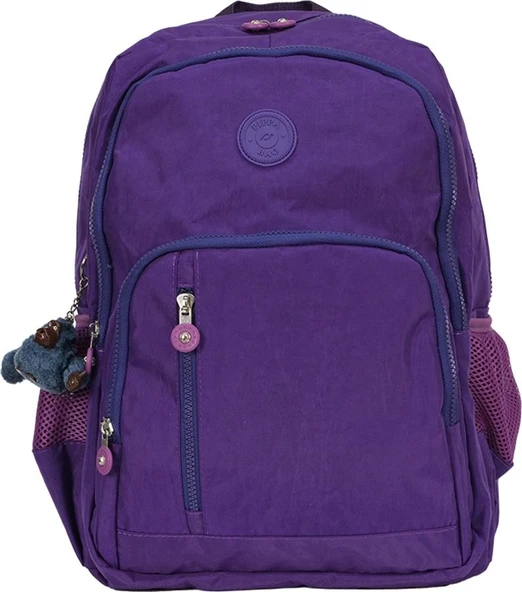 Pippa Yogi Dört Bölmeli Krinkıl Okul ve Günlük Sırt Çantası - Kız - Mor - CNT8030-08 ürün görseli