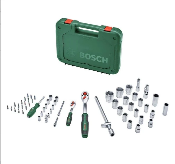 1/4" + 1/2" CIRCIRLI SOMUN SIKMA SETİ 56 PARÇA - Resim 2