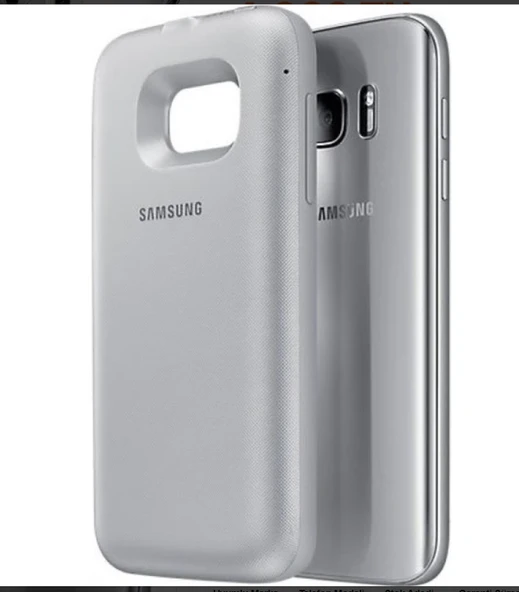 Gri S7 Kablosuz Şarj Özellikli 3.400 mAh Kılıf ürün görseli 1