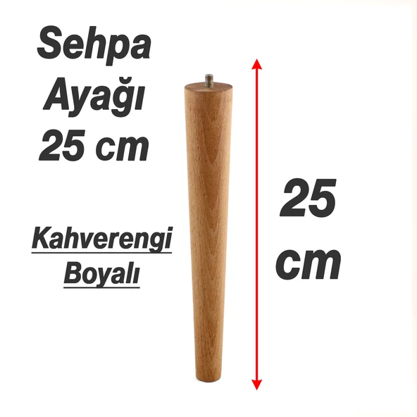 Ahşap 4’lü Set Doğal Kahverengi Boyalı Masa ve Sehpa Ayağı Dekoratif Bohem Model Mobilya Yedek Parça - Resim 2