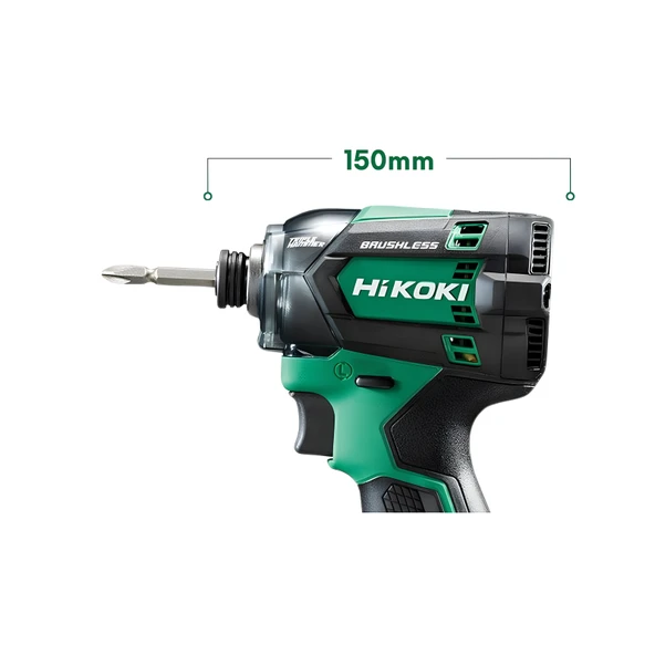 Hikoki WH18DC-2.0 18V/2.0Ah 210Nm Çift Akülü Kömürsüz Şarjlı Darbeli Vidalama - Resim 2