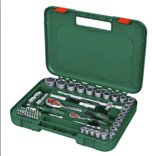 1/4" + 1/2" CIRCIRLI SOMUN SIKMA SETİ 56 PARÇA ürün görseli 1