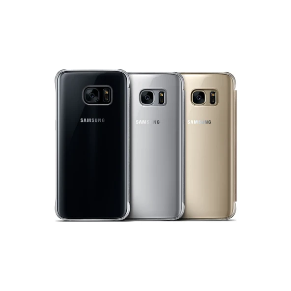Gri S7 Clear View Fonksiyonel Kılıf - 3