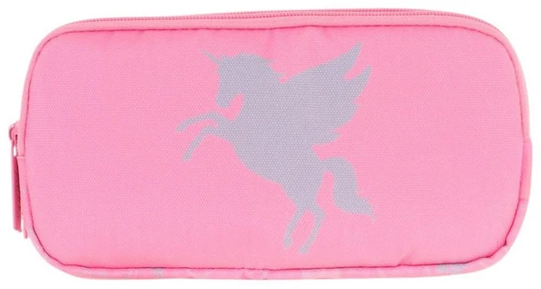 Kaukko Kids Üç Bölmeli Pembe, Unicorn, Kız Çocuk Okul Kalem Çantası - L8218 - Resim 2