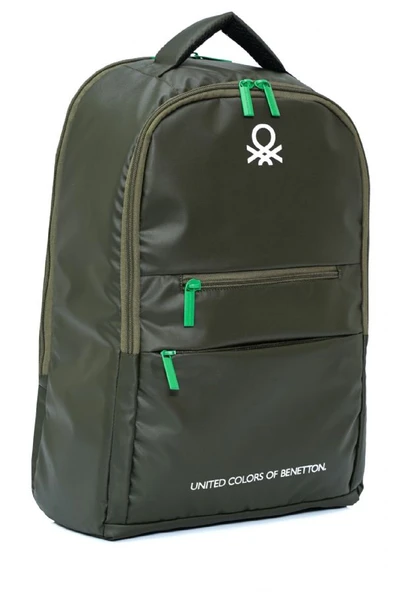 United Colors Of Benetton Unisex Okul, Günlük ve Seyahat Sırt Çantası - Haki - 20831 - 1