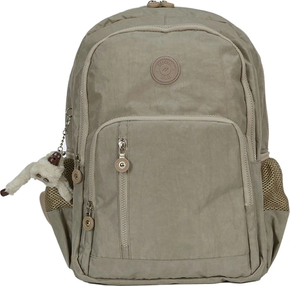 Pippa Yogi Dört Bölmeli Krinkıl Okul ve Günlük Sırt Çantası - Kız - Krem - CNT8030-03 ürün görseli