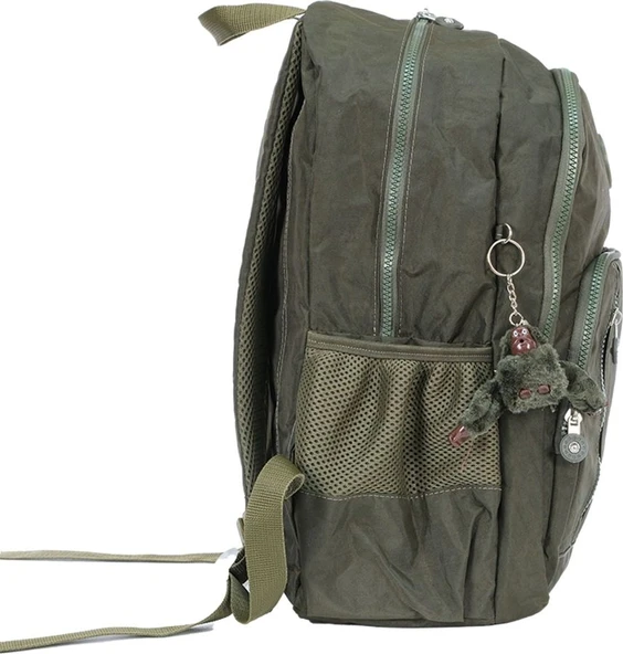 Pippa Yogi Dört Bölmeli Krinkıl Okul ve Günlük Sırt Çantası - Kız ve Erkek - Yeşil - CNT8030-02 - Resim 2