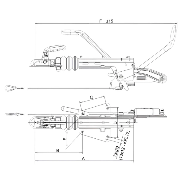 Knott 1100-2000 Kg Römork/Karavan Frenli Kaplin - Resim 2