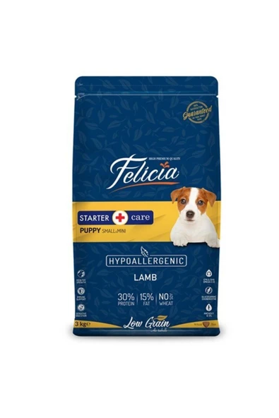 Düşük Tahıllı Hipoalerjenik Kuzu Etli Küçük Irk Yavru Köpek Maması 3 kg ürün görseli