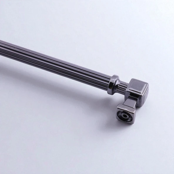 Talas 192 mm Çizgili FÜME Metal Kulp Mobilya Çekmece Mutfak Dolabı Dolap Kulpları Kulb 19.2 cm - Resim 4