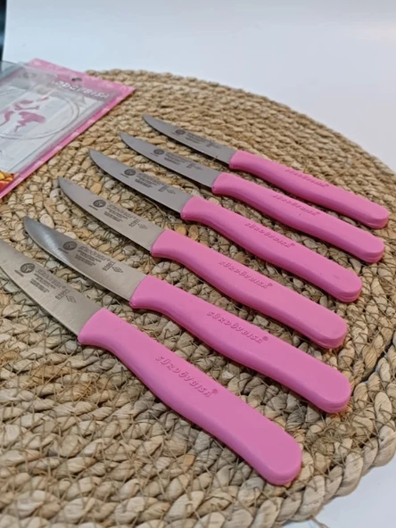 Sürdövbisa 61010 6'lı Meyve Seti (Sivri Uç ) Pembe - 1