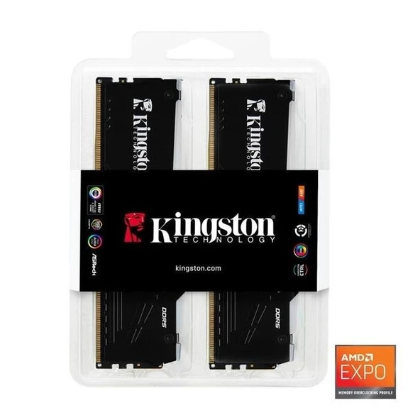 Kingston KF564C32BBEAK2-32TR 32GB (2x16) 6400 Mhz DDR5 CL32 DIMM Beast RGB EXPO Turkey - 3