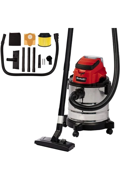 Einhell TC-VC 18/20 Li S - Solo, Akülü Islak/Kuru Süpürge