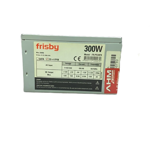 FRİSBY 300 WATT POWER SUPPLY 8 CM FANLI GÜÇ KAYNAĞI (2 EL YENİLENMİŞ ÜRÜN) - 3