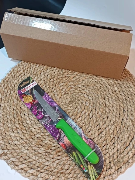 Sürbisa 61004 Sebze Bıçağı Yeşil Lz1 Koli (12 adet Tırtıklı ) - Resim 4