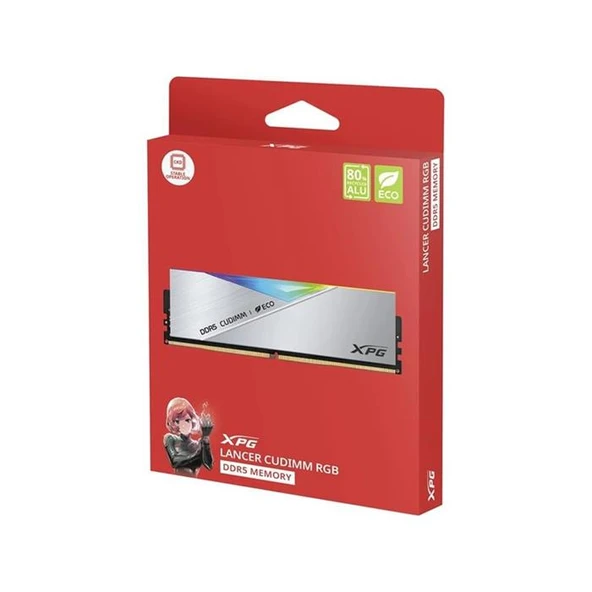 AX5CU8400C4024G-DCLACRSG - XPG Lancer Silver RGB CU-DIMM DDR5-8400Mhz CL40 48GB (2x24GB) Dual Kit (40-52-52) 1.40V - 3