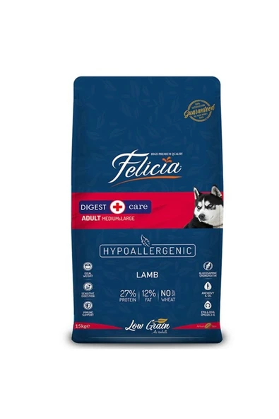 Düşük Tahıllı Hipoalerjenik Kuzu Etli Orta ve Büyük Irk Yetişkin Köpek Maması 15 Kg - Farmap ürün görseli 1