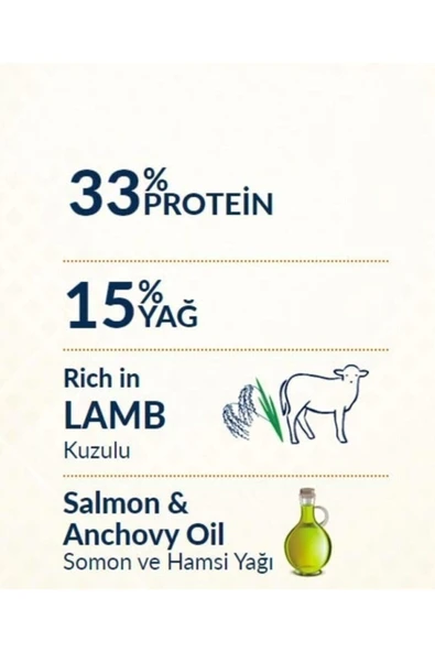 Az Tahıllı 12 Kg Kuzu Etli Yetişkin Hypoallergenic Kedi Maması - Resim 2