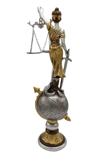 Themis Adalet Terazisi Heykeli ve Dünya Biblo Gümüş 37cm - Resim 11