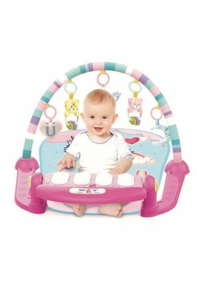 UNİCORN Piyanolu Sesli Işıklı Aynalı Oyun Halısı Yeni Tasarım