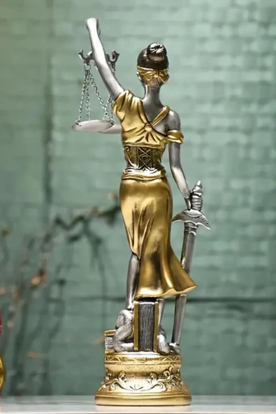 Themis Adalet Terazisi Heykeli Büyük 55cm - Resim 9