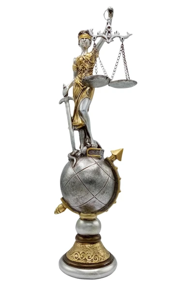 Themis Adalet Terazisi Heykeli ve Dünya Biblo Gümüş 37cm - Resim 9