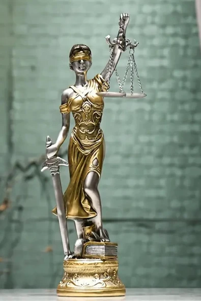 Themis Adalet Terazisi Heykeli Büyük 55cm - Resim 8