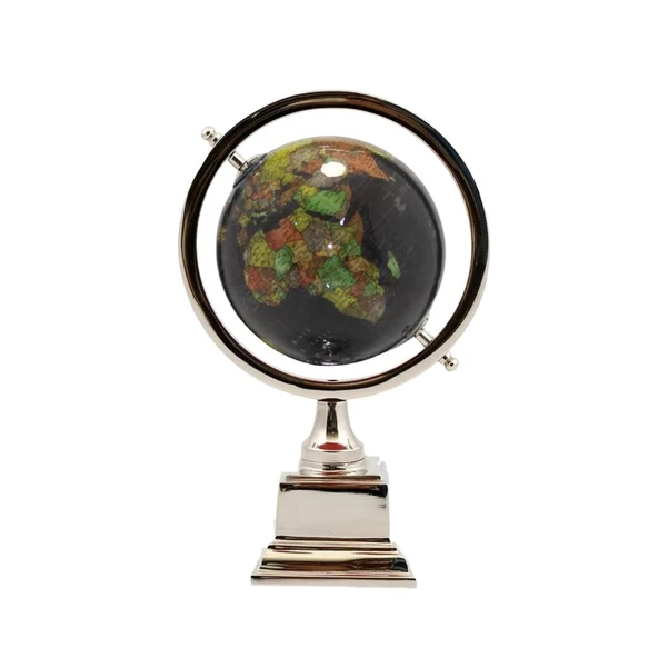 Dünya Küre Stantlı Dekoratif Döner World Globe Sl340-B 26cm - 2