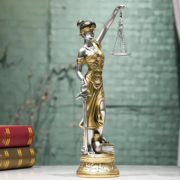 Themis Adalet Terazisi Heykeli Büyük 55cm - Resim 5