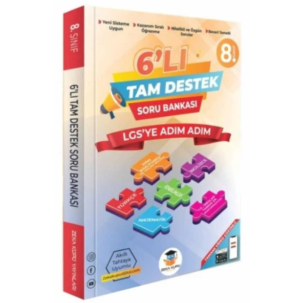6. Sınıf 6`lı Tam Destek Soru Bankası Zeka Küpü Yayınları ürün görseli 1