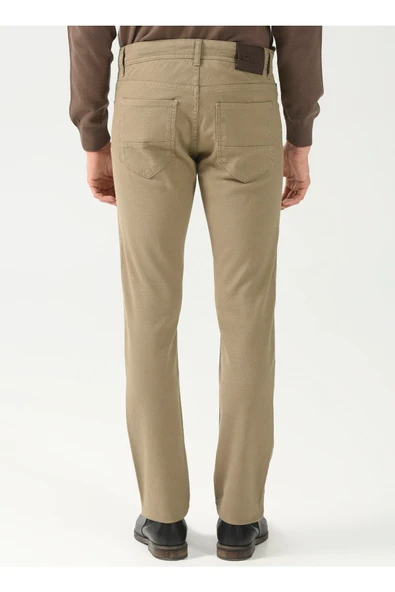 ALTINYILDIZ CLASSICS Normal Bel Boru Paça Comfort Fit Vizon Erkek Pantolon 4a0123100061 - Resim 5