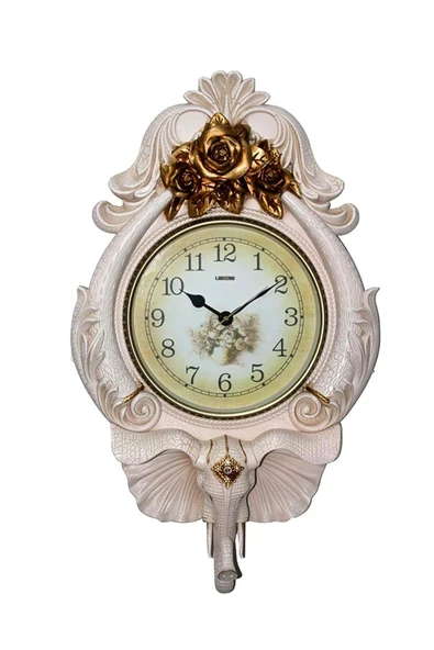 Duvar Saati Fil Temalı Büyük Polyester Saat Ack No.1 48 x 84 cm - Resim 7