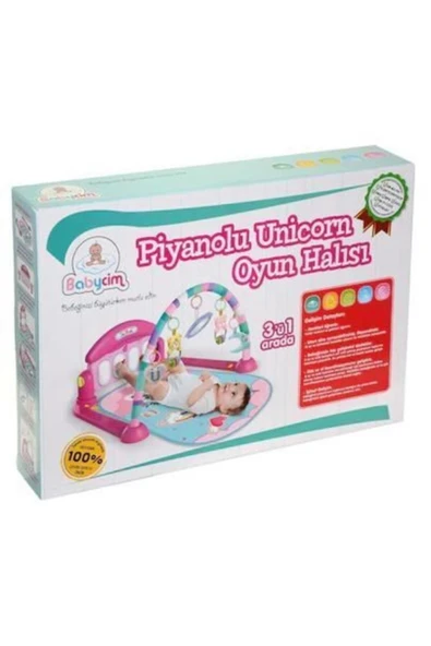 UNİCORN Piyanolu Sesli Işıklı Aynalı Oyun Halısı Yeni Tasarım - 5