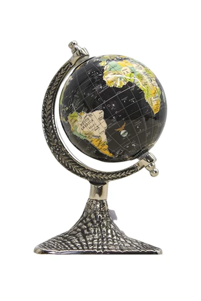 Dünya Küre Stantlı Dekoratif Döner World Globe Sl911-B 24cm - 5