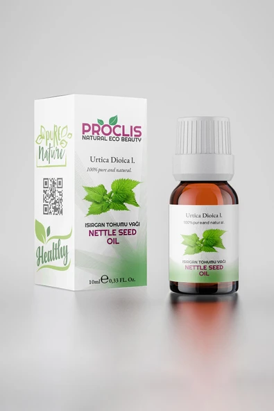PROCLIS Soğuk Sıkım Isırgan Tohumu Yağ, %100 Doğal Bitkisel Sabit Yağ, Nettle Seed Oil 10 ml - 2
