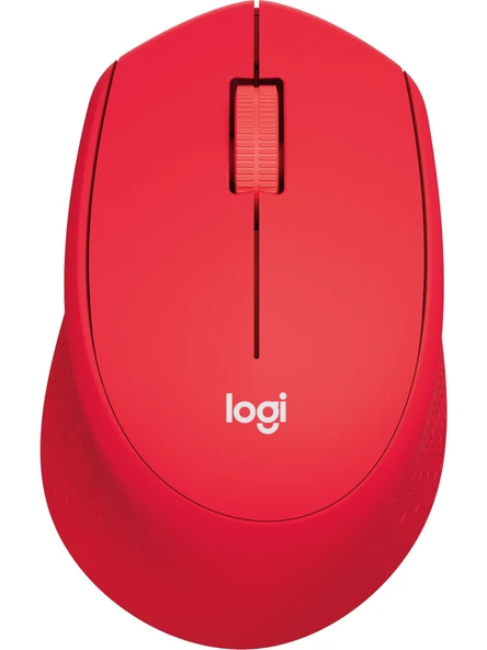 LOGITECH M330 Sessiz Kablosuz Optik Mouse - Kırmızı OUTLET