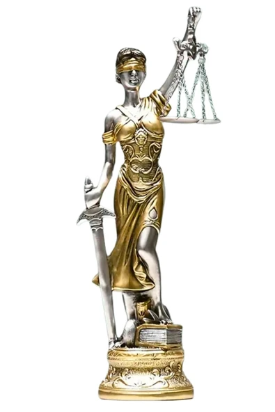 Themis Adalet Terazisi Heykeli Büyük 55cm - Resim 7