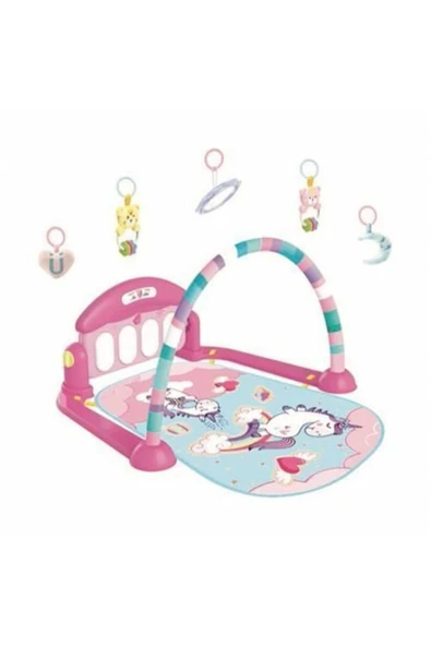 UNİCORN Piyanolu Sesli Işıklı Aynalı Oyun Halısı Yeni Tasarım - 6