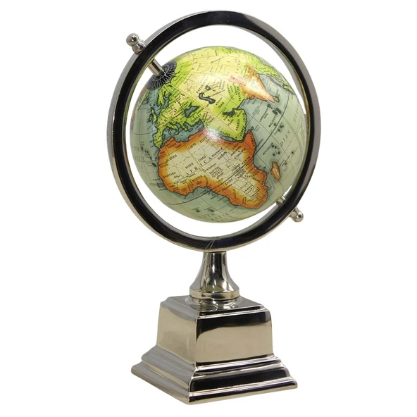 Dünya Küre Stantlı Dekoratif Döner World Globe Sl340-C 26cm - 1