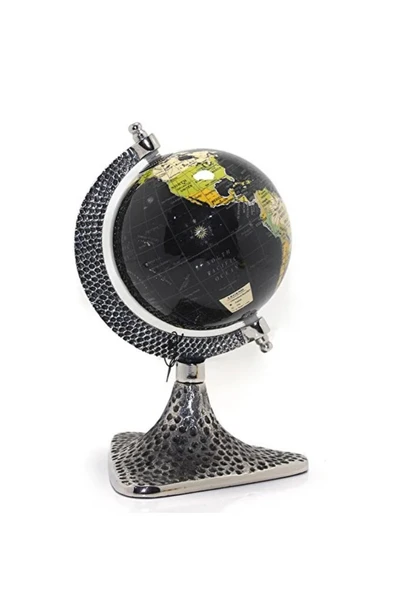Dünya Küre Stantlı Dekoratif Döner World Globe Sl911-B 24cm - 4