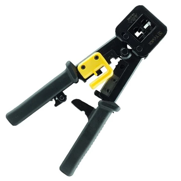 Yeskit YK-376Z RJ11-RJ12 Açık Uçlu EZ RJ45 Soket Sıkma Pensesi