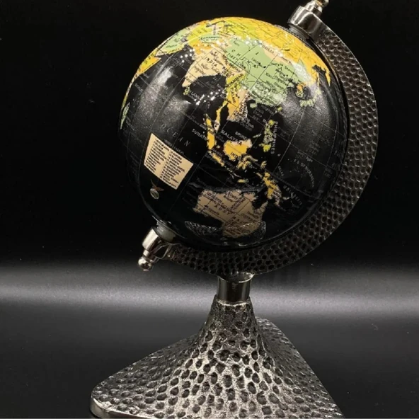 Dünya Küre Stantlı Dekoratif Döner World Globe Sl911-B 24cm - 3