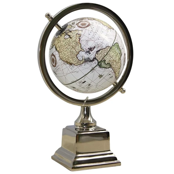 Dünya Küre Stantlı Dekoratif Döner World Globe Sl340-D 26cm - 1