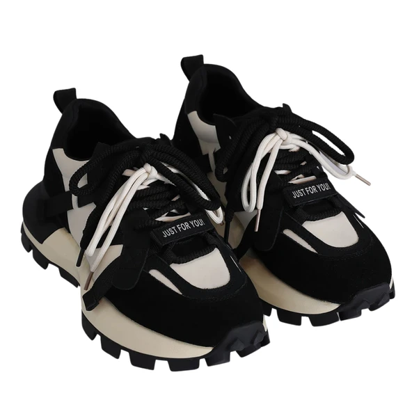 Lufian Yoko Siyah Kadın Sneaker - Resim 3