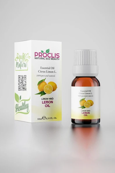 PROCLİS Soğuk Sıkım Limon Yağı, %100 Doğal Bitkisel Uçucu Yağ, Lemon Oil 10 ml Sprey Başlıklı - 2