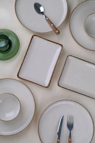 Kütahya Porselen Moderna Kahvaltı Takımı Tarçın 8 Parça 4 Kişilik