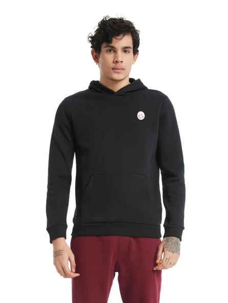 Galatasaray Orijinal Lisanslı Kapüşonlu Uzun Kollu Siyah Sweat