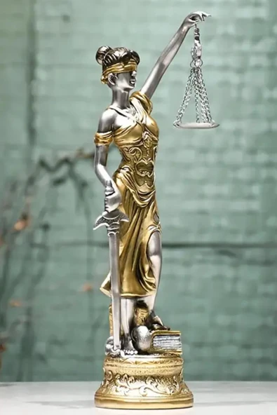 Themis Adalet Terazisi Heykeli Büyük 55cm - Resim 11