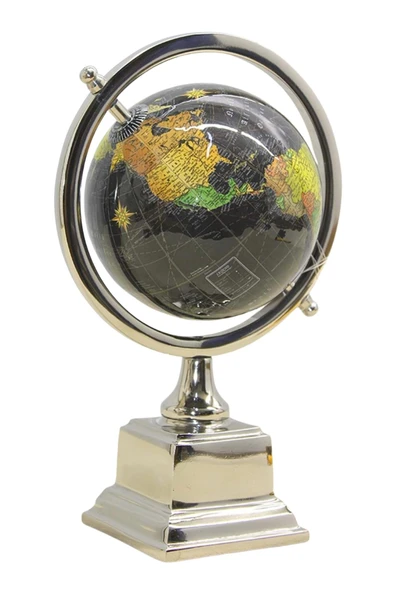 Dünya Küre Stantlı Dekoratif Döner World Globe Sl340-B 26cm - 4